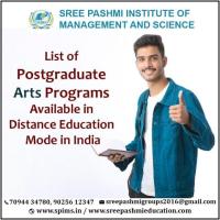 List of Postgraduate Arts Programs Available in Distance Education Mode in India