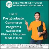 List of Postgraduate Commerce Programs Available in Distance Education Mode in India