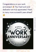 Work Anniversary Cards & Wishes - Celebrate Milestones with Everyone!