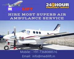 Book Medilift Complete Facility Air Ambulance Service in Dibrugarh