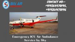 Air Ambulance from Guwahati to Delhi with Expert Medics from Sky